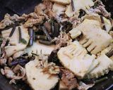 簡単♪豚もも肉タケノコ蕨の味噌カレー炒め作り方5写真