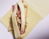 ワンタンの皮で揚げないベーコンチーズ巻き作り方2写真