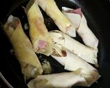 ワンタンの皮で揚げないベーコンチーズ巻き作り方4写真