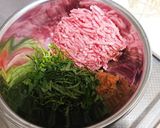 (1人200円)豚挽肉と大葉の味噌つくね作り方1写真