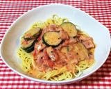 ベーコンとズッキーニとトマトのパスタ作り方7写真