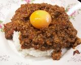 癖になるドライじゃないひき肉カレー作り方5写真