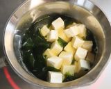 美味★２人分★生ワカメと豆腐の澄まし汁作り方4写真