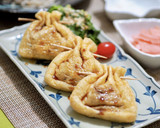 詰めて焼くだけ♪油揚げの納豆はさみ焼き作り方4写真