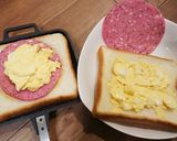 ズボラ飯☆コンビニ製品deホットサンド作り方2写真
