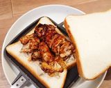 ズボラ飯☆コンビニ製品deホットサンド作り方4写真