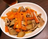 男料理 ごぼうとにんじん 豚バラの甘辛煮作り方8写真