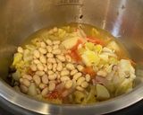 トマト味のキャベツと大豆のスープ作り方5写真
