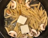 スモークサーモンとクリームチーズのペンネ作り方6写真