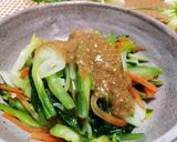 チンゲン菜のごま味噌かけ♪作り方9写真