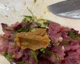 刺身に飽きたら♩鰹のなめろう風作り方5写真