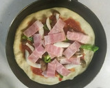専用パンで焼くピーマンとしめじのピザ作り方5写真