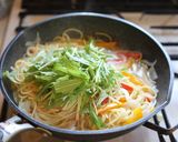 フライパンひとつチーズ&野菜パスタランチ作り方4写真