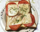 簡単❢トマトチーズトースト(o^^o)♪作り方5写真