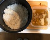 【基本・和食】たけのこ鶏肉の炊き込みご飯作り方3写真