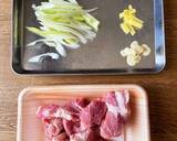 ピリ辛　肉つけ蕎麦作り方1写真