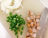 簡単!!うどんナポリタン作り方1写真