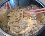 ダマにならず混ぜて簡単！グラタン風うどん作り方3写真