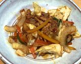 野菜炒め→焼きそば作り方2写真