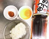 麺つゆで梅雑炊作り方1写真