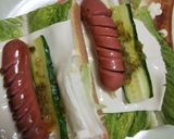 食パンでホットドッグのランチ作り方4写真
