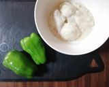 残りシチューでピーマンポテト焼き*･作り方1写真