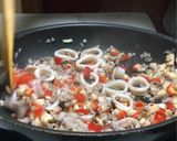 炊いたご飯で作る16穀米のイカ墨パエリア作り方14写真