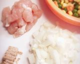 ★子供大好き♡ケチャップのチキンライス★作り方1写真