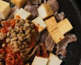 豚キムチ納豆スタミナ厚揚げ炒め作り方3写真