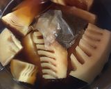 肉団子と筍の仲良し煮込み作り方10写真
