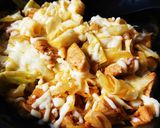 チーズタッカルビ風鶏肉とキャベツの炒め物作り方7写真