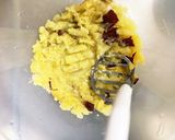 レンジチヂミ風芋餅入りにんにくドーム蒸し作り方7写真
