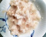 レンジチヂミ風芋餅入りにんにくドーム蒸し作り方15写真