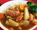 冷凍フライドポテトdeウインナーカレー作り方9写真