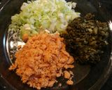 鮭＆高菜チャーハン❤作り方1写真