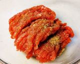 豚挽き肉にチーズ＆大葉。作り方1写真
