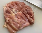 アボカドチキンクリームパスタ作り方1写真