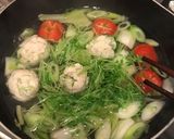 糖質限制　おから鶏団子野菜スープ作り方5写真
