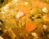 味噌バターの餅入り玉子雑炊作り方2写真