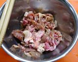 簡単！豆苗豚丼作り方3写真