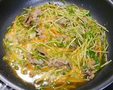 簡単！豆苗豚丼作り方7写真