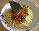 ししゃものオイルサーディン風パスタ作り方4写真