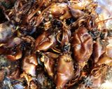 グルテン少なめ　山芋とイカのお好み焼き作り方2写真