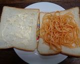 スパゲティ入りサンド作り方1写真