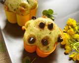 春の香り＊ほんわかよもぎ蒸しパン作り方5写真