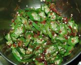 オクラ梅肉和え作り方5写真