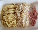 もやしとベーコンのスペイン風オムレツ作り方1写真