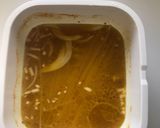 レンジで簡単！海老のカレーカルボナーラ作り方1写真