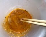レンジで簡単！海老のカレーカルボナーラ作り方4写真
