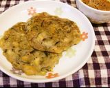 大豆とひじき入りネギ焼き作り方9写真